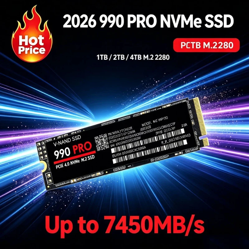 Nueva unidad interna SSD M.2 990 PRO NVMe PCIe Gen4 de alto rendimiento - Imagen 2